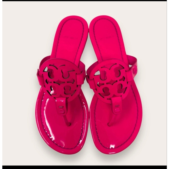 Tory Burch Shoes - Tory Burch Miller Sandals - Neon Pink - Women’s Size 7 - EUC